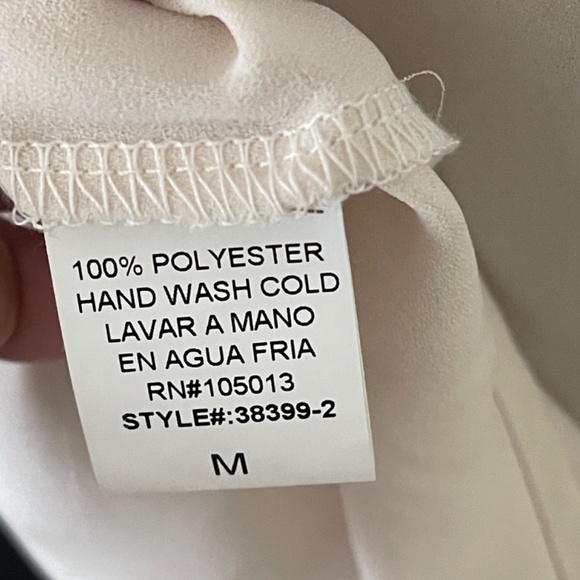 Andre’ L/S Button Front Ivory Shirt w Black Yoke, Inverted Back Pleat … - Picture 6 of 6